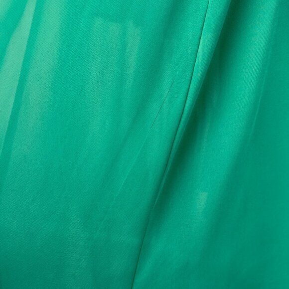 Betsy & Adam Emerald Green Helen Long Chiffon Ruffle Halter Neck Dress Size8 NEW - Picture 16 of 16